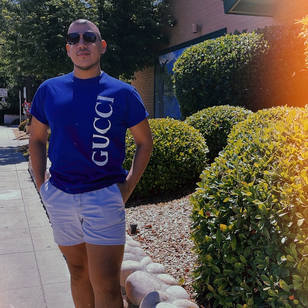 Size Small (Oversized) Medium as a regular fit Royal Blue Gucci T Shirt